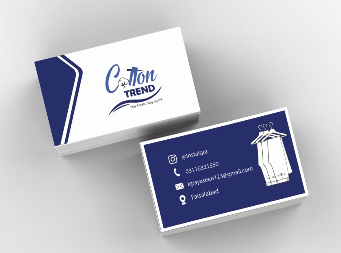 Cotton Trend Card — Business Card Design