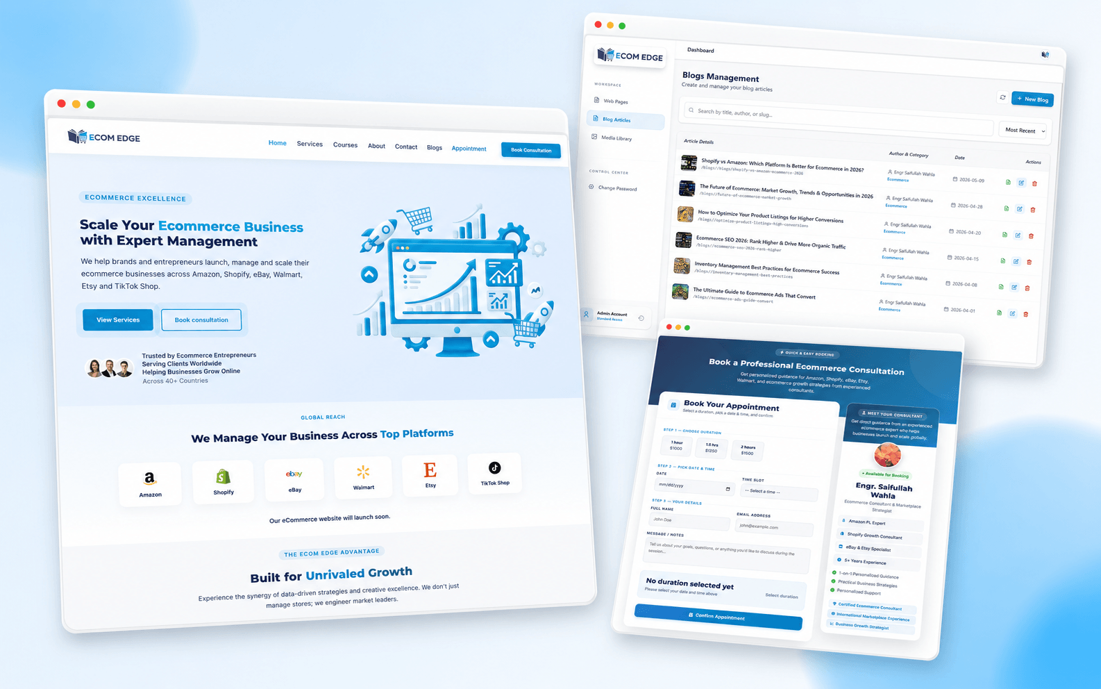 Ecom Edge — UI/UX Design