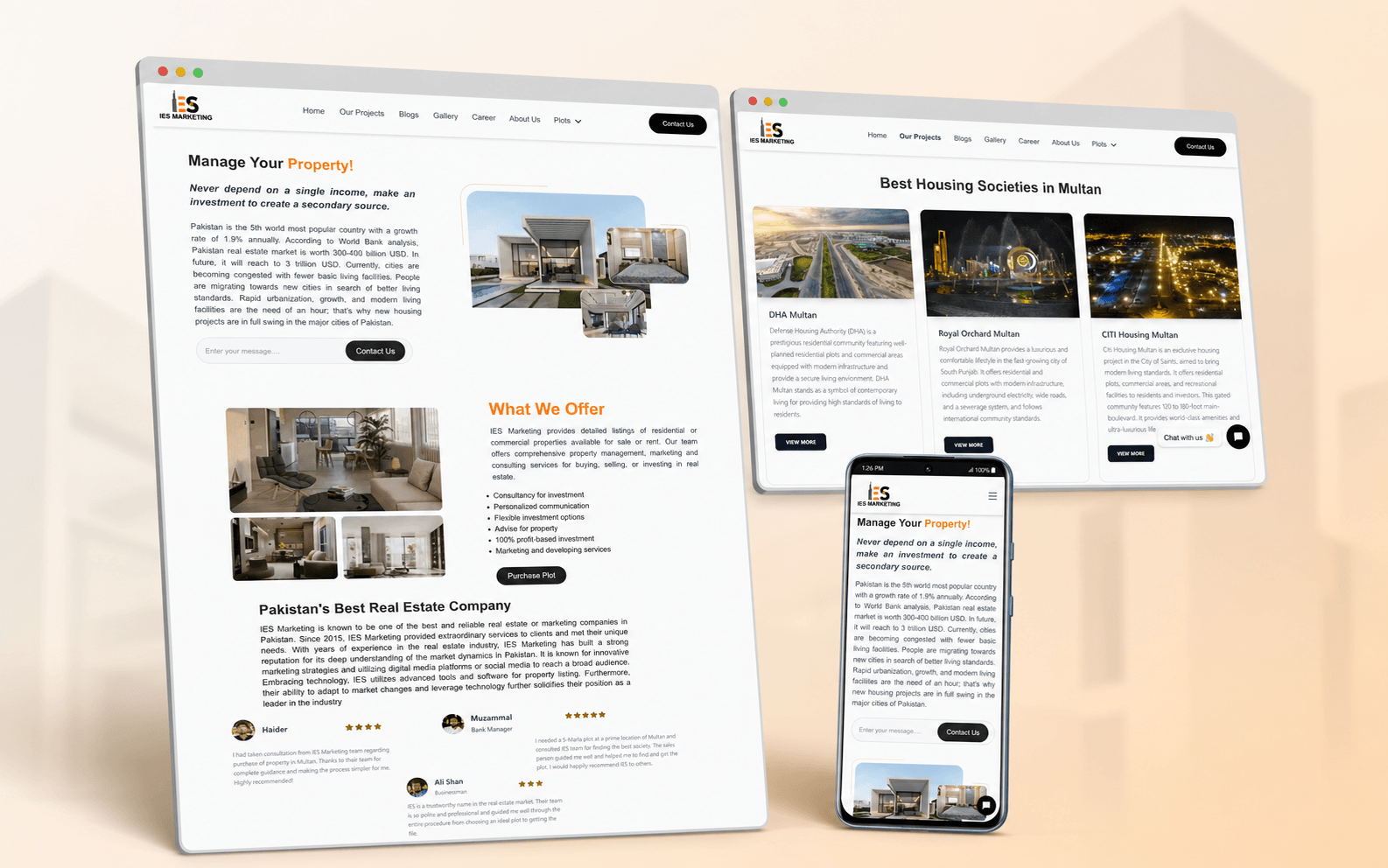 IES Marketing — UI/UX Design