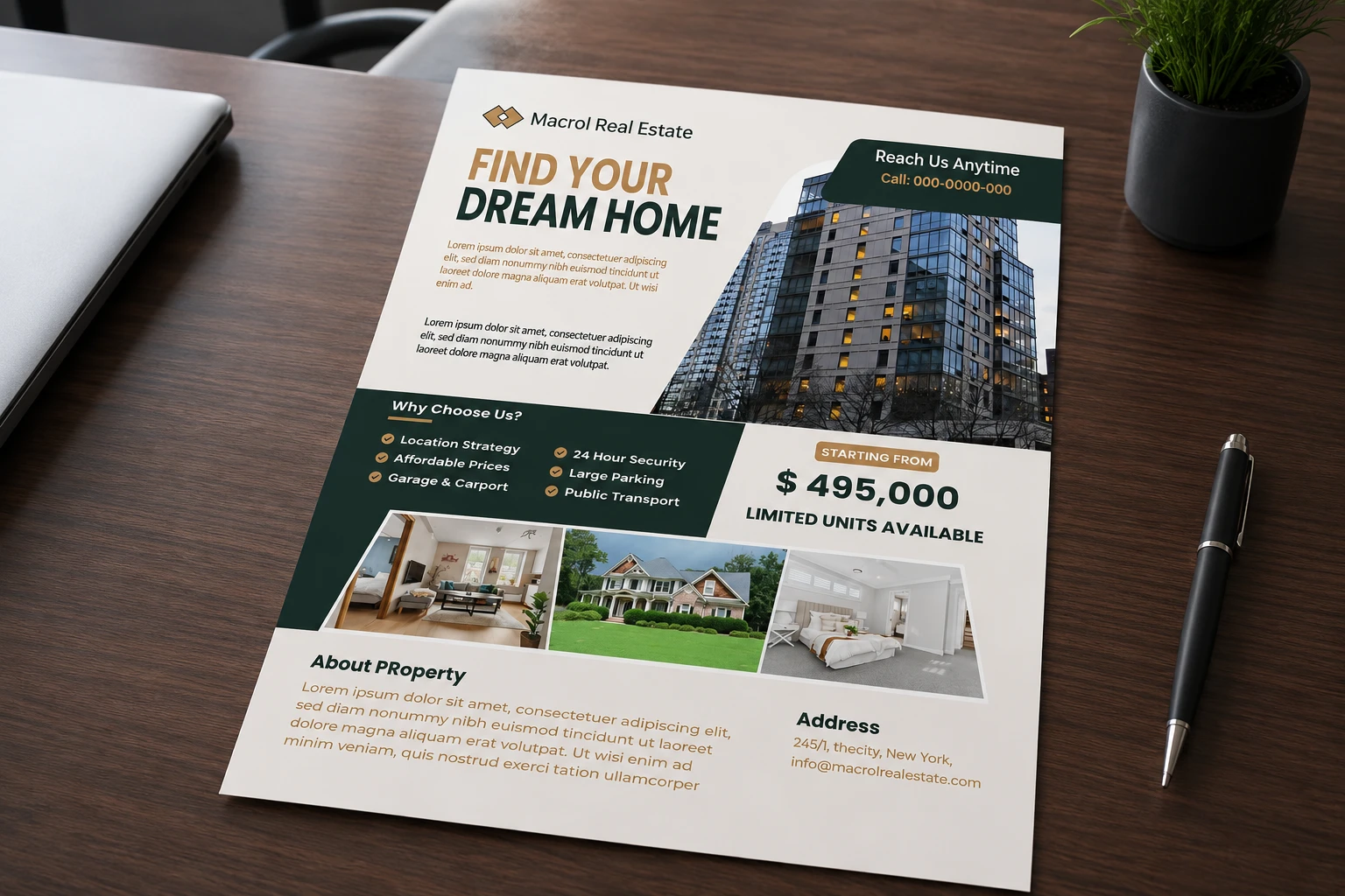 Macrol Real Estate — Flyer Design