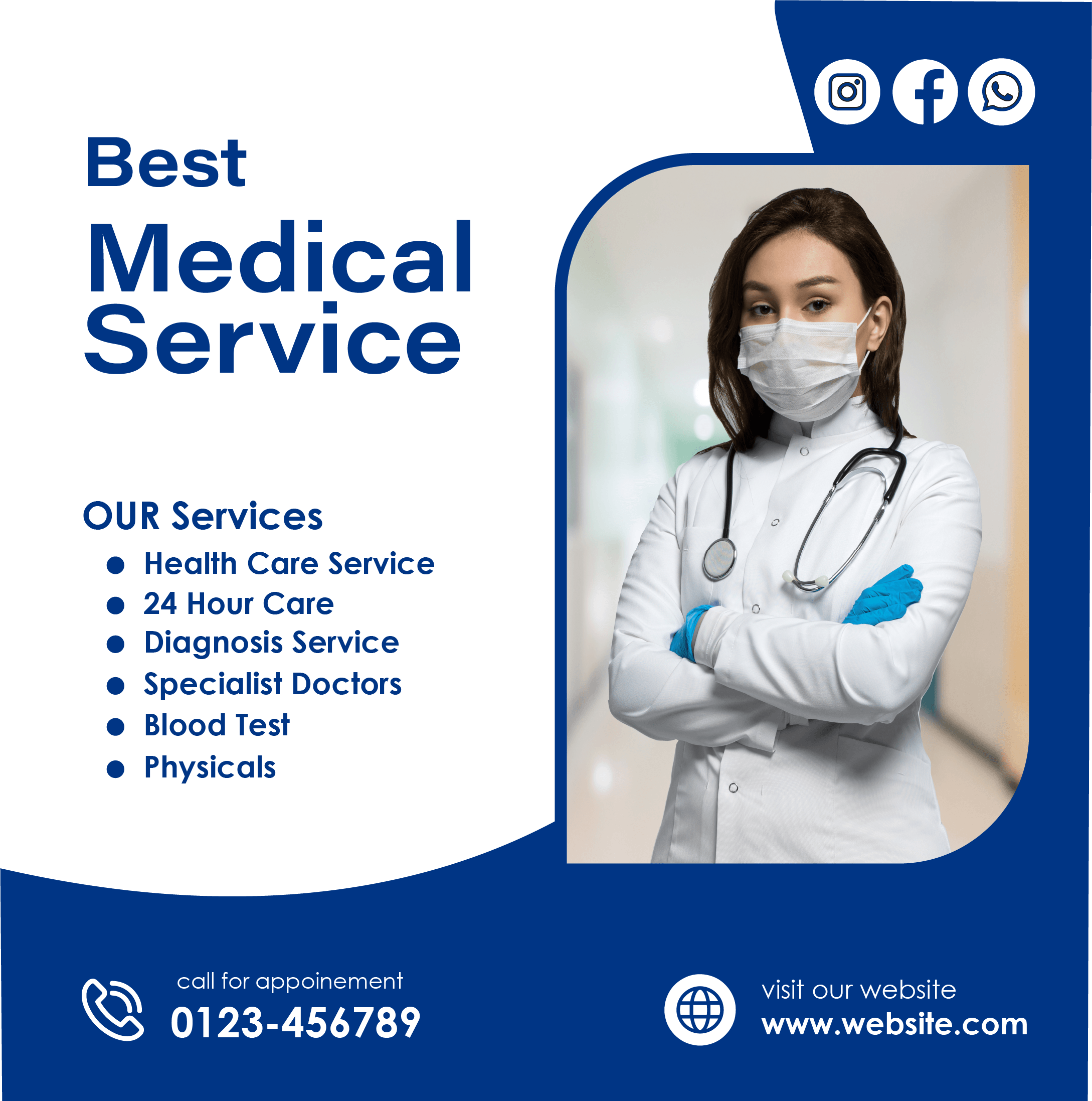 Medical Service Poster — Flyer Design